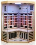 Dewello Infrarotkabine Sauna Brandon 120cm x 120cm 2 Personen Vollspektrum &
