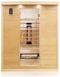 Dewello Infrarotkabine Sauna Pierson 160cm x 105cm 2-3 Personen Vollspektrum &
