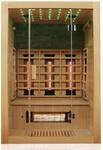 Dewello Infrarotkabine Sauna Milton 135cm x 105cm 2 Personen Vollspektrum &