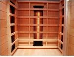 Dewello Infrarotkabine Sauna Milton 90cm x 90cm 1 Person Vollspektrum &