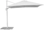 Schneider Ampelschirm Rhodos Twist 300 cm x 300 cm Wei&szlig; mit Kurbelmechanik