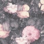 Bricoflor Blumen Tapete Gemalt Vintage Blumentapete in Rosa Grau f&uuml;r Esszimmer und