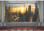 Disney Fototapete Star Wars Coruscant Grau Rot und Beige 368 x 254 cm 612222