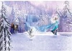Disney Fototapete Die Eisk&ouml;ningin Wald Lila und Blau 368 x 254 cm 612232