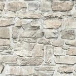Bricoflor Hellgraue Vliestapete in Steinoptik 3D Mauertapete in Naturstein Optik