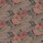 Bricoflor Asiatische Tapete Braun Rot Japanische Vliestapete mit Koi Karpfen Modern