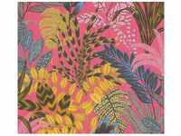 Bricoflor Dschungel Tapete Bunt Tropische Vliestapete in Pink Gelb Blau für