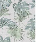 Sch&ouml;ner Wohnen Vliestapete 2 Floral Grau-Gr&uuml;n FSC&reg;