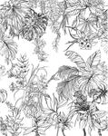 Sch&ouml;ner Wohnen Vliestapete 2 DD Floral Schwarz-Wei&szlig; 270 x 212 cm FSC&reg;