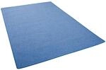 Snapstyle Feinschlingen Velour Teppich Strong Blau 160x160cm