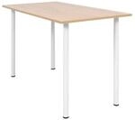 vidaXL Esstisch 120x60x73 cm Eichenbraun und Wei&szlig; 245728