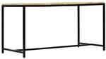 vidaXL Esstisch 140 x 70 x 75 cm Massives Raues Mango-Massivholz