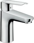 hansgrohe Waschtischarmatur Logis E 100 Wasserhahn Bad mit Zugstange Chrom