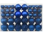 vidaXL 100-Tlg Weihnachtskugel-Set Blau 330085