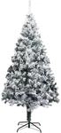 vidaXL K&uuml;nstlicher Weihnachtsbaum Beschneit Gr&uuml;n 240 cm PVC