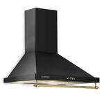 Klarstein Montblanc 60 Dunstabzugshaube 610m&sup3;/h 165W 2x1,5W LED Reling Schwarz
