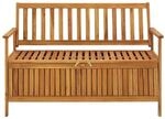 vidaXL Gartenbank mit Stauraum 120 cm Massivholz Akazie