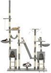 vidaXL Katzen-Kratzbaum mit Sisal-KratzS&auml;ulen 230 - 250 cm Grau