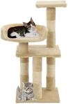 vidaXL Katzen-Kratzbaum mit Sisal-KratzS&auml;ulen 65 cm Beige