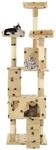 vidaXL Katzen-Kratzbaum mit Sisal-S&auml;ulen 170 cm Beige Pfoten-Aufdruck