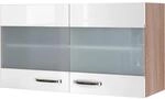 Flex-Well Exclusiv K&uuml;chen-H&auml;ngeschrank Valero 100 cm x 55 cm Hochglanz Wei&szlig;