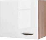 Flex-Well Exclusiv K&uuml;chen-Oberschrank Valero 60x55cm Hochglanz Wei&szlig;-Sonoma...