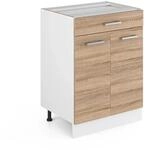 Vicco K&uuml;chenunterschrank R-Line Sonoma 60 cm mit Schublade ohne Arbeitsplatte