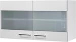 Flex-Well Exclusiv K&uuml;chen-Glas-H&auml;ngeschrank Joelina 100 cm Wei&szlig;