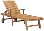 vidaXL Sonnenliege Massivholz Teak 48015