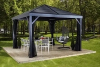 Sojag Aluminium Pavillon South Beach 12 x 12 Anthrazit 363 cm x 363 cm x 310 cm