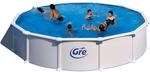 Gre Stahlwand-Pool Atlantis &Oslash; 550 cm x 132 cm Rund Wei&szlig;