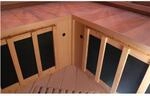 Dewello Infrarotkabine Sauna Brandon 140cm x 140cm 2 Personen Vollspektrum &