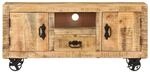 vidaXL TV-Schrank Raues Mangoholz 110x30x50 cm