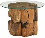 vidaXL Couchtisch Massivholz Teak Treibholz 60 cm 243474