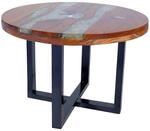 vidaXL Couchtisch Teak Harz 60 cm 243466