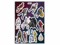 Komar Deko-Sticker Star Wars Heroes Villains 50 cm x 70 cm