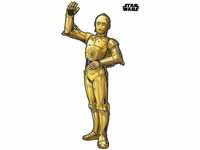 Komar Selbstklebende Fototapete Vlies Star Wars XXL C-3PO 127 x 200 cm