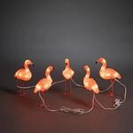 Konstsmide LED-Dekoleuchte f&uuml;r au&szlig;en Acryl Flamingos 5er-Set
