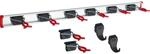 Bruns Ger&auml;tehalter 100 cm Set f&uuml;r Gartenger&auml;te und Besen Schwarz Rot