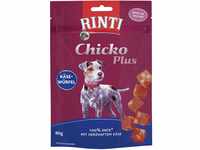 Rinti Hunde-Natursnacks Chicko Plus Käsewürfel mit Ente 80 g