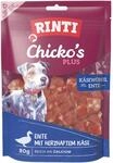 Rinti Hunde-Natursnacks Chicko Plus K&auml;sew&uuml;rfel mit Ente 80 g