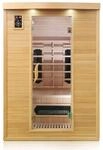Dewello Infrarotkabine Sauna Laval Plus 135cm x 105cm 2 Personen Keramik &