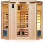 Dewello Infrarotkabine Infrarotsauna Haley 160cm x 160cm 2-4 Personen...