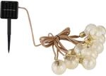 Globo LED-Solarlichterkette Kunststoff Amber