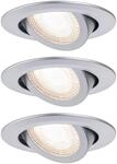 Einbauleuchten-Set 3-stepdim schwenkb. LED 3x4,8W 3000K 230V Chrom matt/Kunstst.