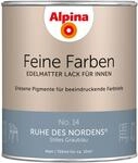 Alpina Feine Farben Lack No. 14 Ruhe des Nordens&reg; Grau edelmatt 750 ml