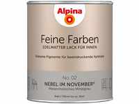 Alpina Feine Farben Lack No. 02 Nebel im November® Grau edelmatt 750 ml