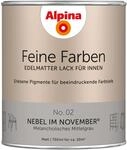 Alpina Feine Farben Lack No. 02 Nebel im November&reg; Grau edelmatt 750 ml