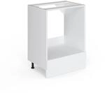Vicco Herdumbauschrank R-Line Wei&szlig; Hochglanz/Wei&szlig; 60 cm ohne Arbeitsplatte