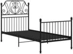 vidaXL Bettgestell Schwarz Metall 100 x 200 cm Modell 15723135